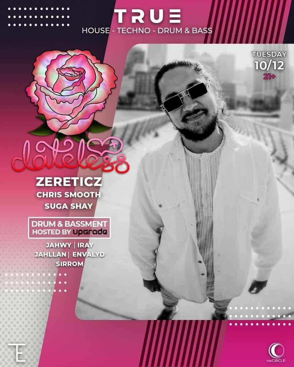 Flyer for True Tuesdays, with Chris Smooth on the line-up